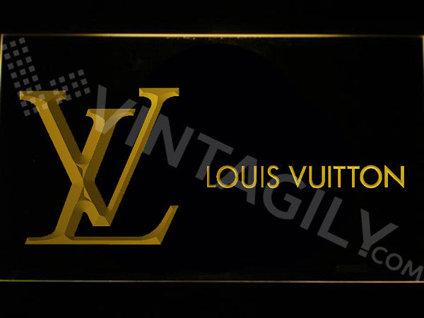 FREE Louis Vuitton 2 LED Sign - Yellow - TheLedHeroes