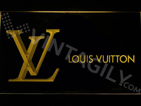 Louis Vuitton 2 LED Sign - Yellow - TheLedHeroes