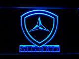 3rd Marine Division LED Neon Sign USB - Blue - TheLedHeroes