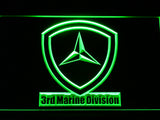 FREE 3rd Marine Division LED Sign - Green - TheLedHeroes