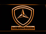 FREE 3rd Marine Division LED Sign - Orange - TheLedHeroes