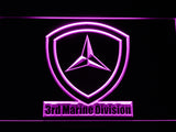 FREE 3rd Marine Division LED Sign - Purple - TheLedHeroes