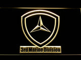 3rd Marine Division LED Neon Sign Electrical - Yellow - TheLedHeroes