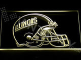 Illinois Fighting Illini LED Neon Sign Electrical - Yellow - TheLedHeroes