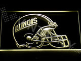 FREE Illinois Fighting Illini LED Sign - Yellow - TheLedHeroes