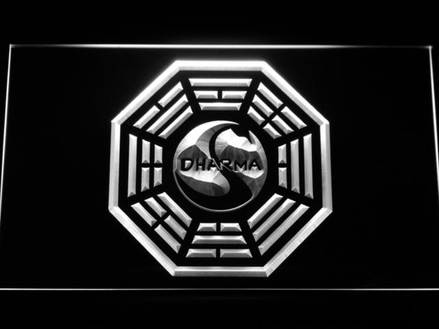 LOST Dharma Sign LED Neon Sign Electrical - White - TheLedHeroes