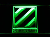 3rd Infantry Division LED Neon Sign USB - Green - TheLedHeroes