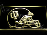 Indiana Hoosiers Helmet LED Sign - Yellow - TheLedHeroes