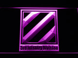 FREE 3rd Infantry Division LED Sign - Purple - TheLedHeroes