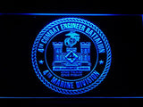 4th Combat Engineer Battalion LED Neon Sign Electrical - Blue - TheLedHeroes