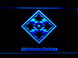 FREE 4th Infantry Division LED Sign - Blue - TheLedHeroes