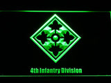 4th Infantry Division LED Neon Sign Electrical - Green - TheLedHeroes