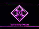 FREE 4th Infantry Division LED Sign - Purple - TheLedHeroes