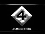 FREE 4th Marine Division LED Sign - White - TheLedHeroes