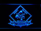 4th Reconnaissance Battalion LED Neon Sign Electrical - Blue - TheLedHeroes