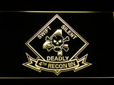 FREE 4th Reconnaissance Battalion LED Sign - Yellow - TheLedHeroes