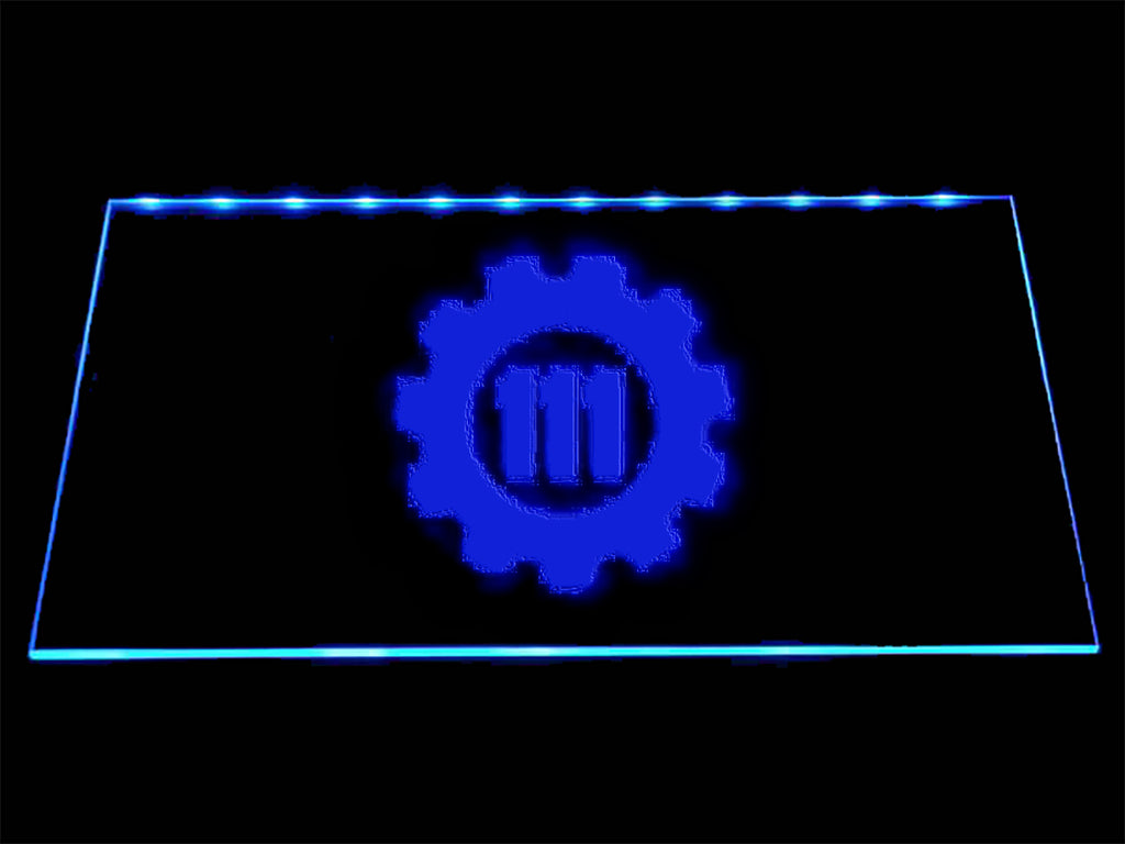 FREE Fallout 4 Vault 111 LED Sign - Blue - TheLedHeroes