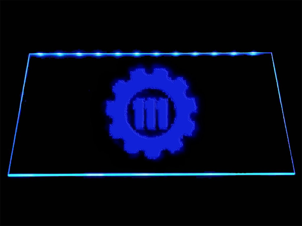 Fallout 4 Vault 111 LED Neon Sign USB - Blue - TheLedHeroes