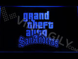 Grand Theft Auto San Andreas LED Neon Sign USB - Blue - TheLedHeroes