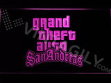 Grand Theft Auto San Andreas LED Neon Sign USB - Purple - TheLedHeroes