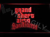 Grand Theft Auto San Andreas LED Neon Sign USB - Red - TheLedHeroes
