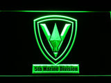 5th Marine Division LED Neon Sign Electrical - Green - TheLedHeroes