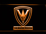 FREE 5th Marine Division LED Sign - Orange - TheLedHeroes