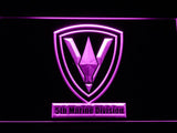 5th Marine Division LED Neon Sign Electrical - Purple - TheLedHeroes