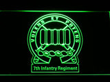 7th Infantry Regiment LED Neon Sign Electrical - Green - TheLedHeroes