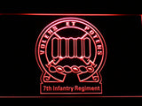 FREE 7th Infantry Regiment LED Sign - Red - TheLedHeroes