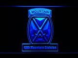 FREE 10th Mountain Division LED Sign - Blue - TheLedHeroes