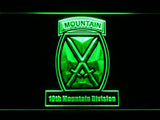 10th Mountain Division LED Neon Sign USB - Green - TheLedHeroes