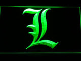 Death Note Light Notebook LED Neon Sign USB - Green - TheLedHeroes