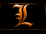 FREE Death Note Light Notebook LED Sign - Orange - TheLedHeroes