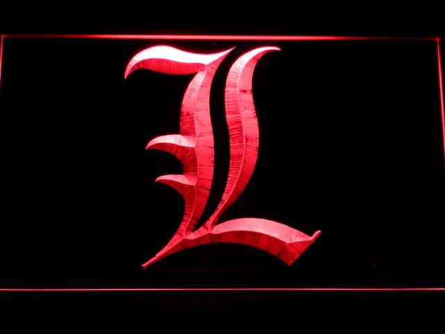 Death Note Light Notebook LED Neon Sign USB - Red - TheLedHeroes