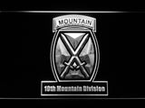 FREE 10th Mountain Division LED Sign - White - TheLedHeroes