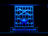 FREE 16th Infantry Regiment LED Sign - Blue - TheLedHeroes