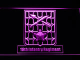 FREE 16th Infantry Regiment LED Sign - Purple - TheLedHeroes