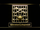 FREE 16th Infantry Regiment LED Sign - Yellow - TheLedHeroes