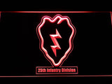 25th Infantry Regiment LED Neon Sign Electrical - Red - TheLedHeroes