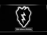 25th Infantry Regiment LED Neon Sign USB - White - TheLedHeroes