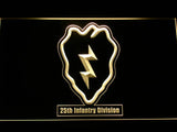 25th Infantry Regiment LED Neon Sign USB - Yellow - TheLedHeroes