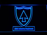 26th Infantry Regiment LED Neon Sign Electrical - Blue - TheLedHeroes