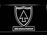 26th Infantry Regiment LED Neon Sign Electrical - White - TheLedHeroes