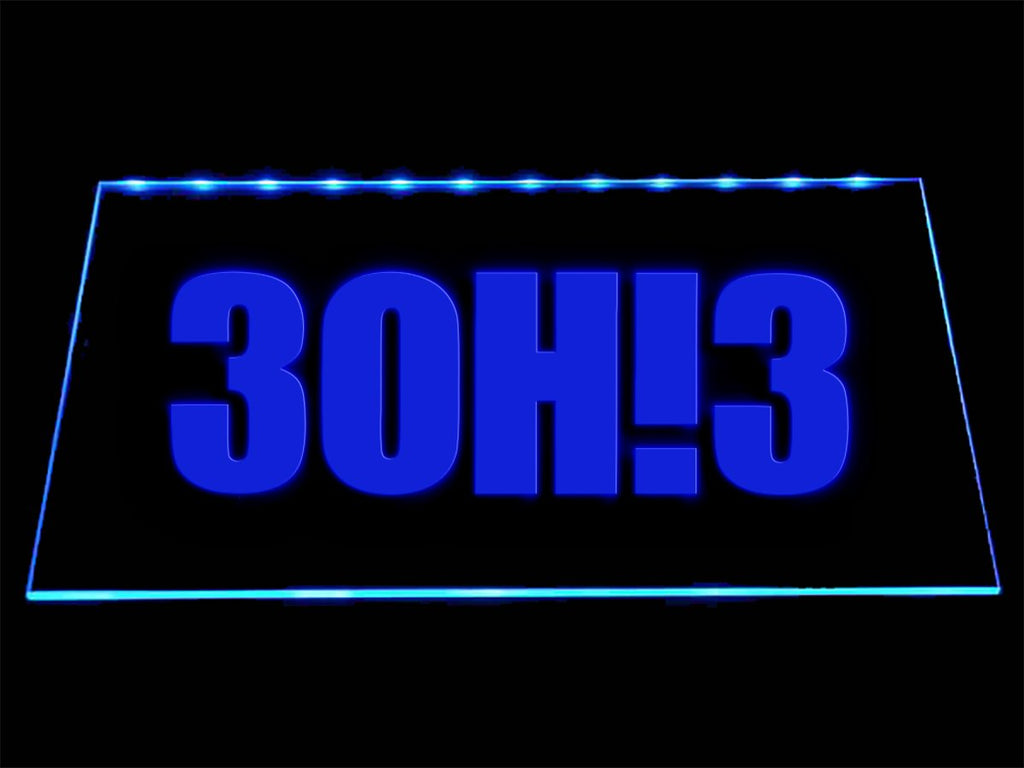 3OH!3 LED Neon Sign USB - Blue - TheLedHeroes