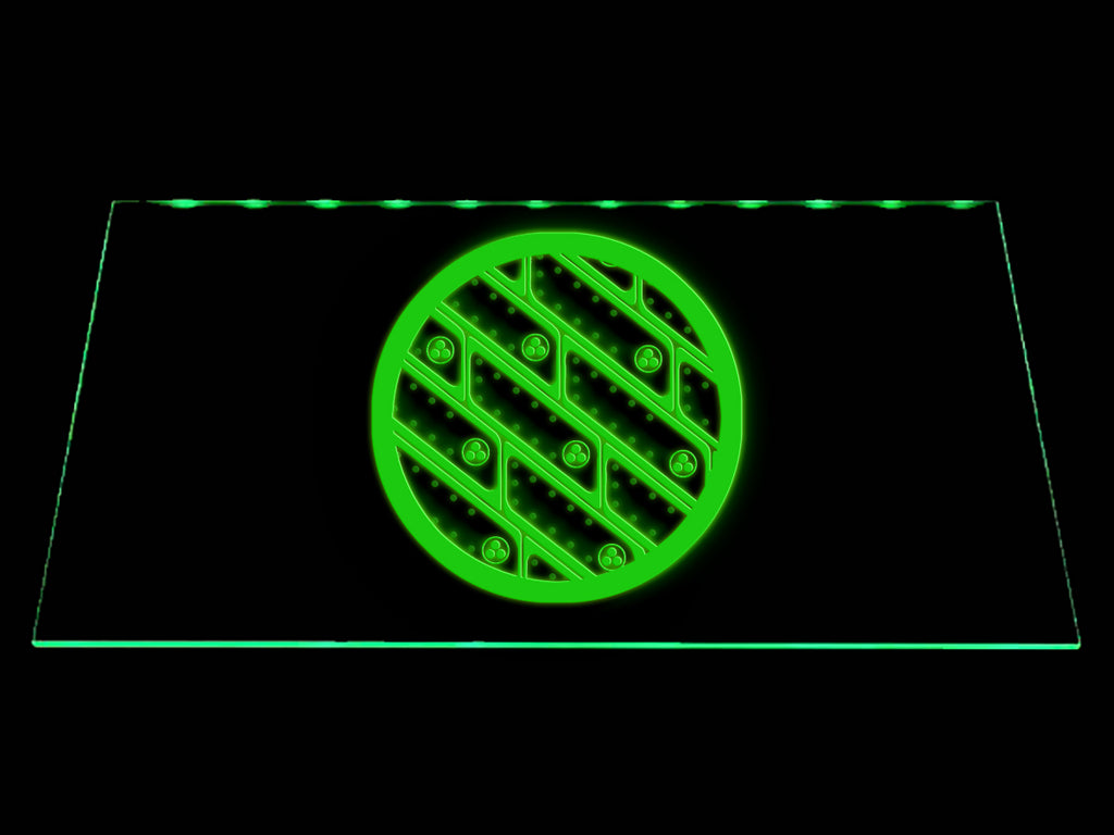 FREE Fallout Bioscience Symbol  LED Sign - Green - TheLedHeroes