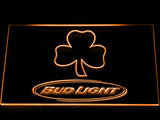 FREE Bud Light Shamrock (2) LED Sign - Orange - TheLedHeroes