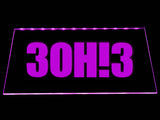 FREE 3OH!3 LED Sign - Purple - TheLedHeroes