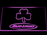 FREE Bud Light Shamrock (2) LED Sign - Purple - TheLedHeroes