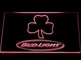 FREE Bud Light Shamrock (2) LED Sign - Red - TheLedHeroes